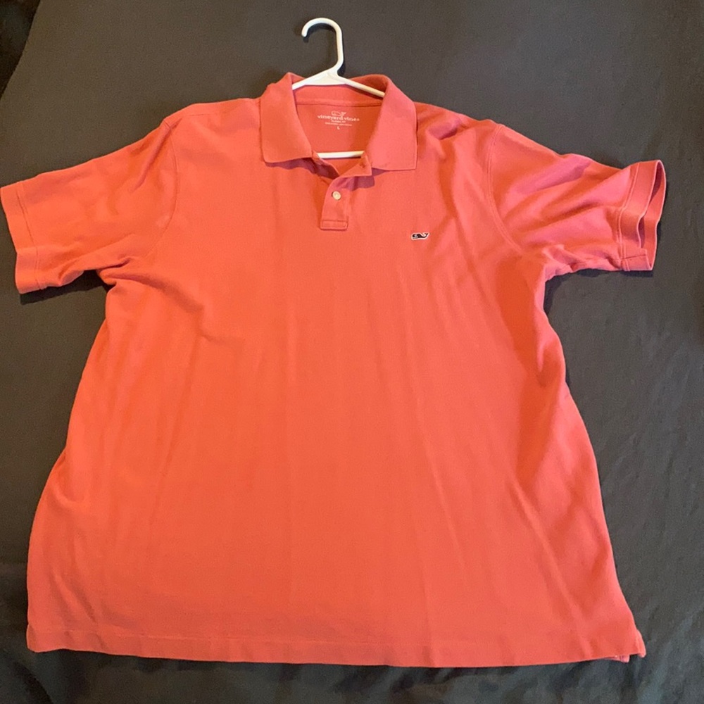 Vineyard Vines Men’s sz. Large Polo - coral
